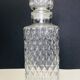 Glass whiskey bottle