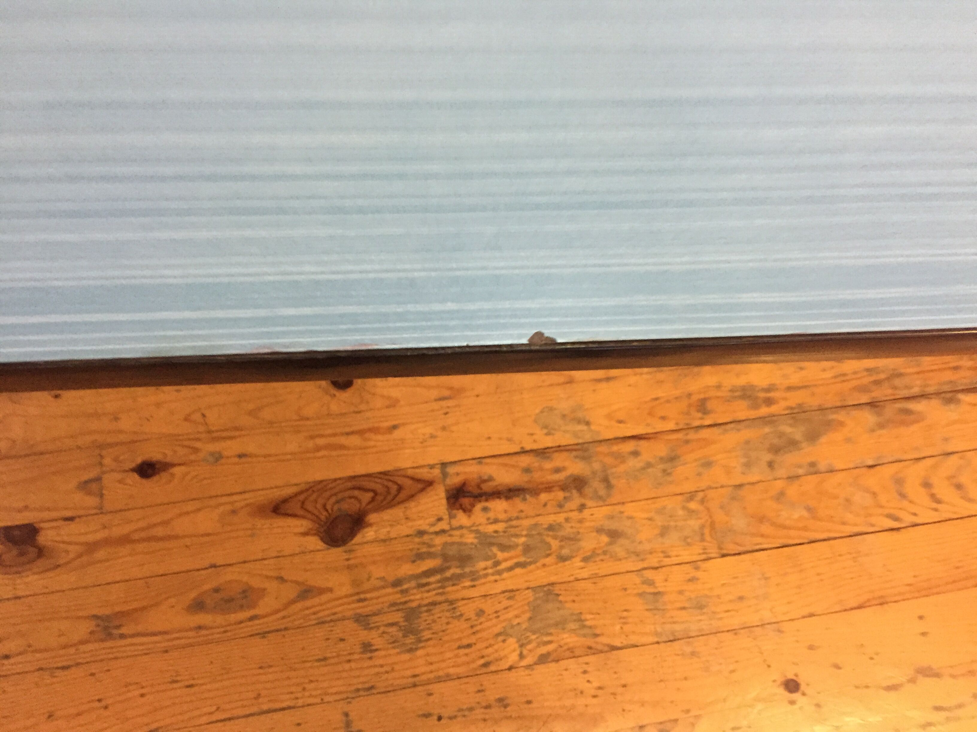 Blue formica table