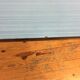 Blue formica table
