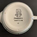 Teapot and creamers Gien, model Tamaris, 1950