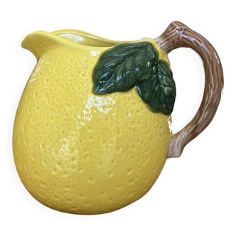 Ceramic jug with a lemon design.
