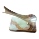 Porte-pipe en agate et laiton