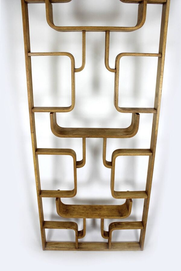 Paravent Mid-Century Modern par L. Volak pour Drevopodnik Holesov, années 1960.