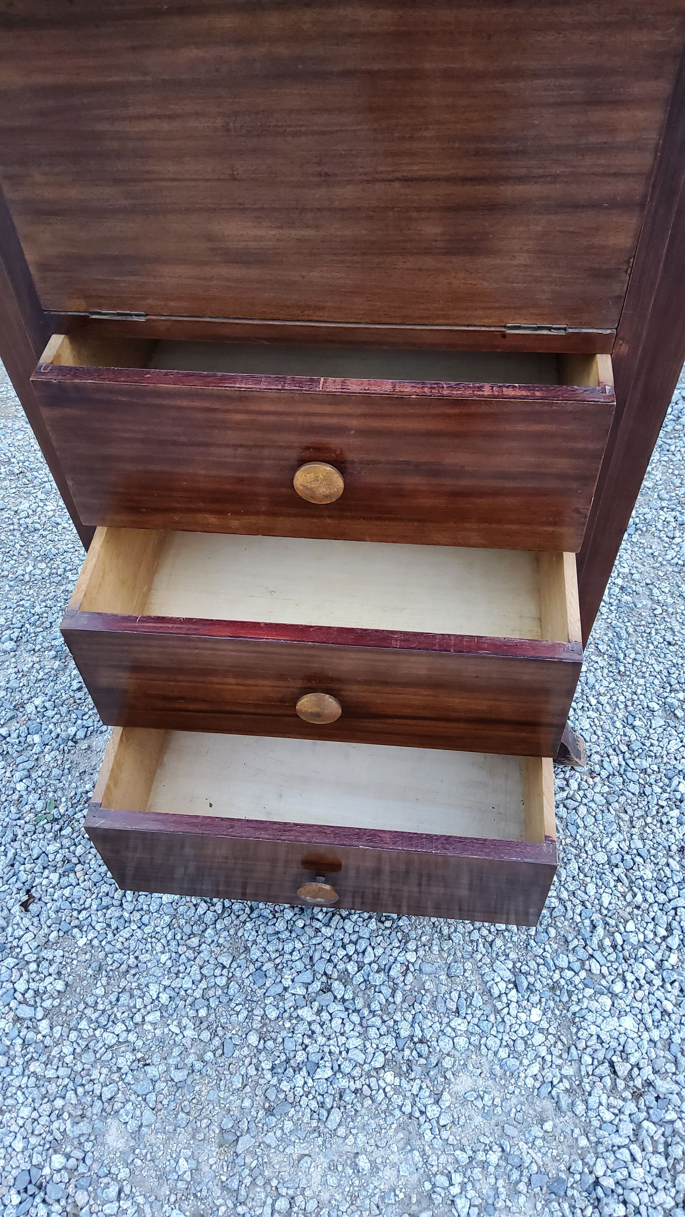 Art Deco secretary in mahogany 1930