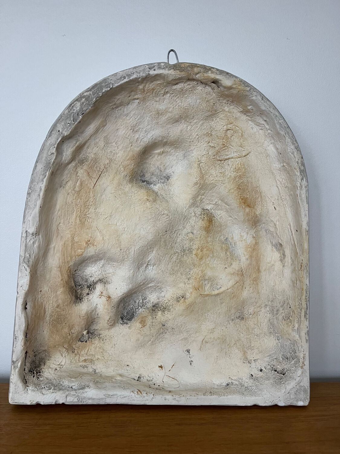 Bas relief sculpture plâtre mythologique « Faune » 