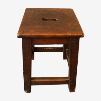 Oak work stool