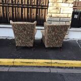 Ancien paire de fauteuil parker knoll en tissu