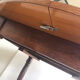 Table ronde avec rallonges et 4 chaises dossier cannage Vintage
