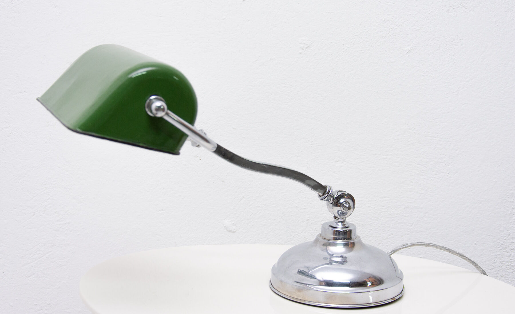 Art Deco adjustable banker lamp, 1930