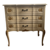 Louis XV style chest of drawers, oak, 1970