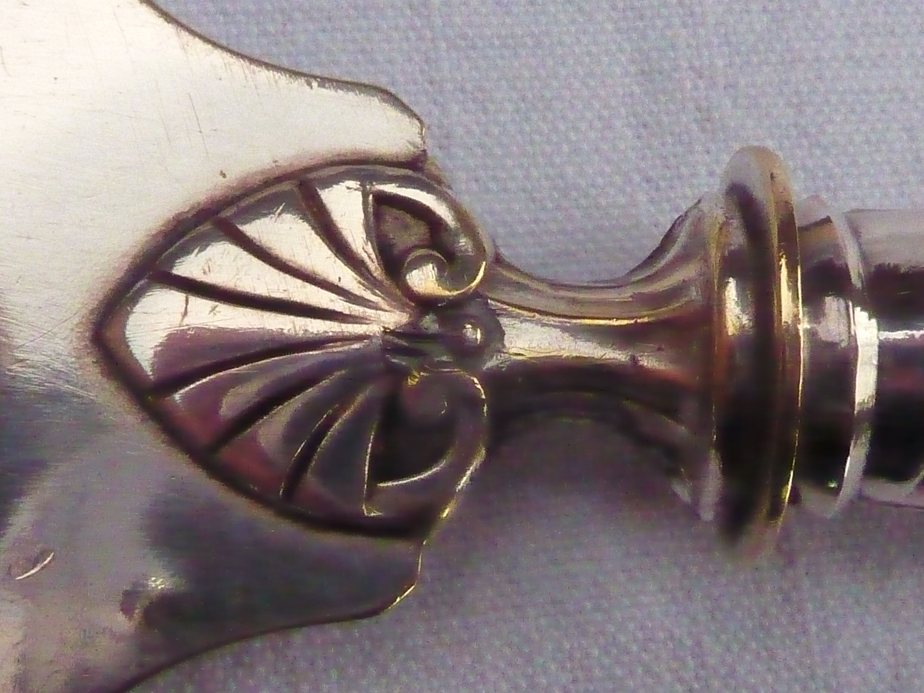 2 dessert serving cutlery art deco silver filled and silver metal