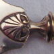 2 dessert serving cutlery art deco silver filled and silver metal