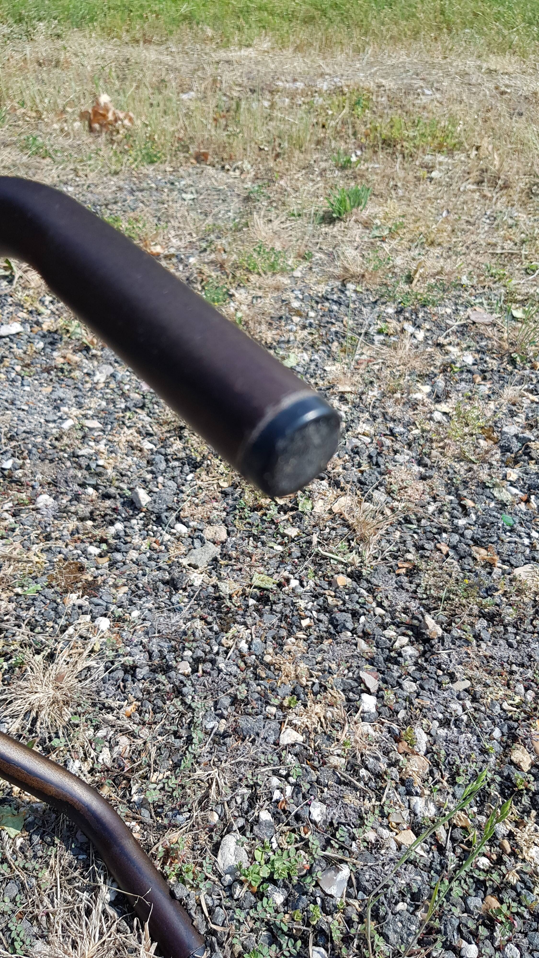 Teak and wrought iron high table