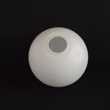 French vintage white opaque matte glass medium replacement glass globe shade