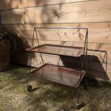 Vintage 70s folding serving trolley