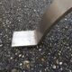 Coffee table in marble and vintage steel design from the 70s