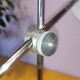 Articulated lamp in white lacquered steel and chrome, 1970.