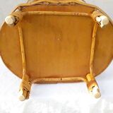 Portable bar bottle holder in rattan