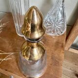Glass and gilded bottle