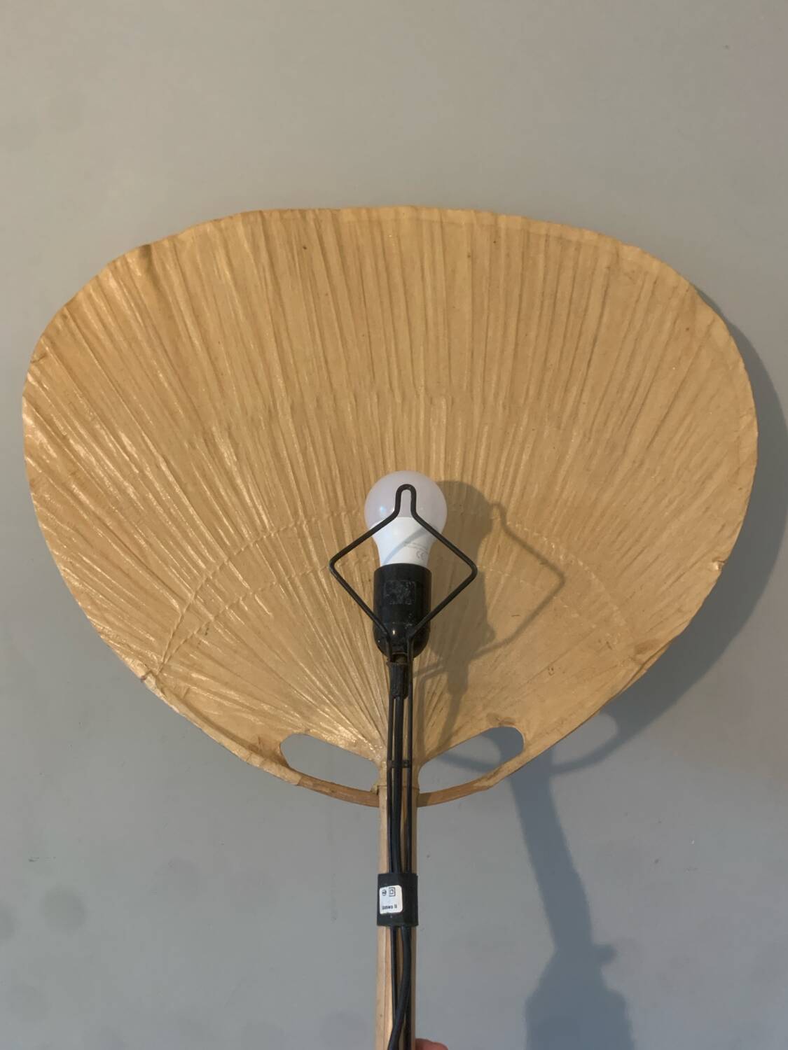 Uchiwa wall light pair by Ingo Maurer