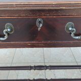 English double-sided mahogany desk
