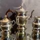 Tea set coffee Louis XV silver metal coffee maker teapot sugar pot milk pot