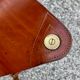 Folding leather tripod stool