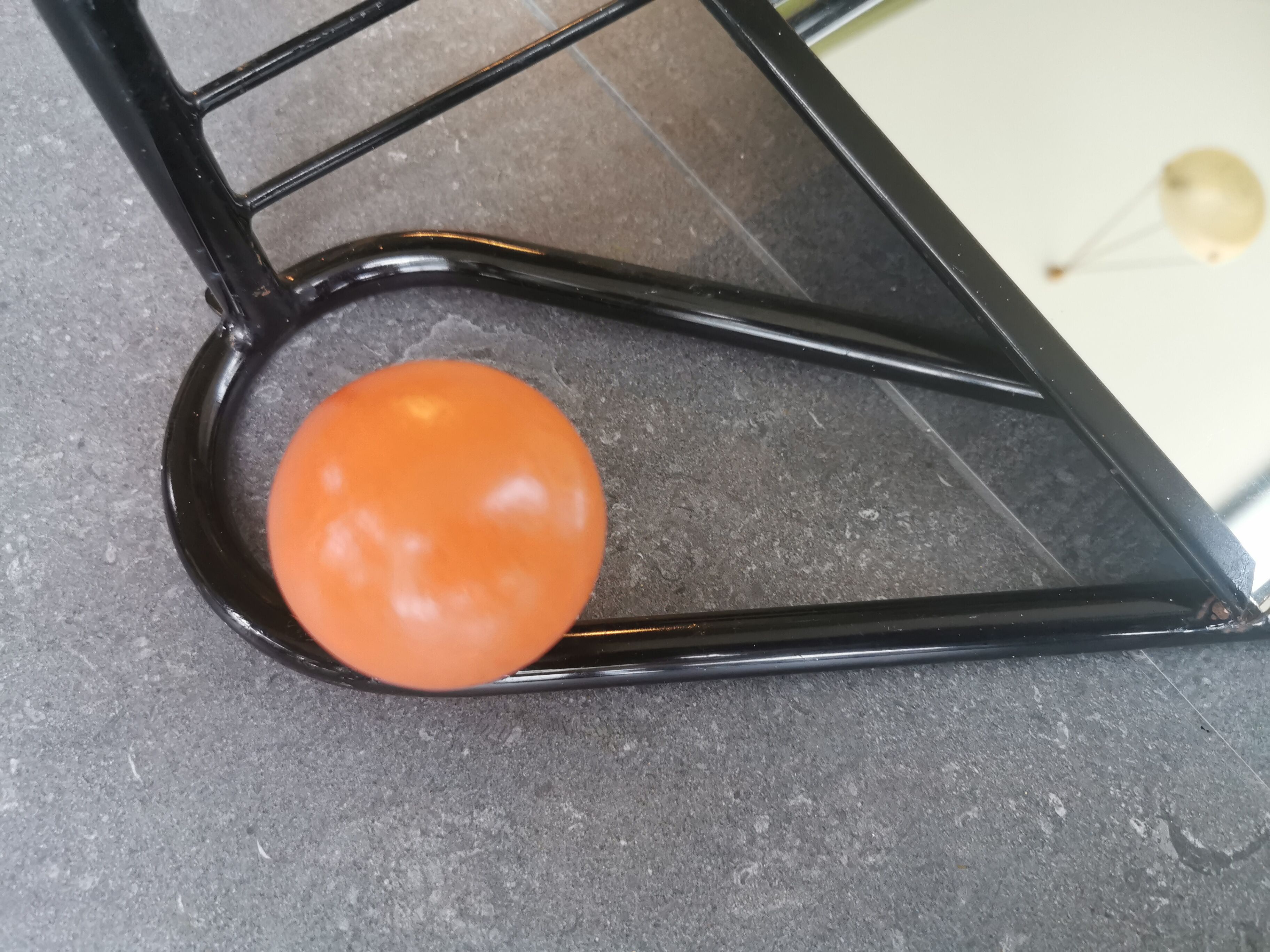 Vintage wall coat holder with mirror