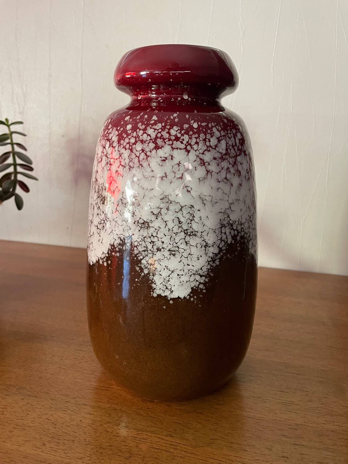 Mid-century ceramic vase VEB Haldensleben GDR