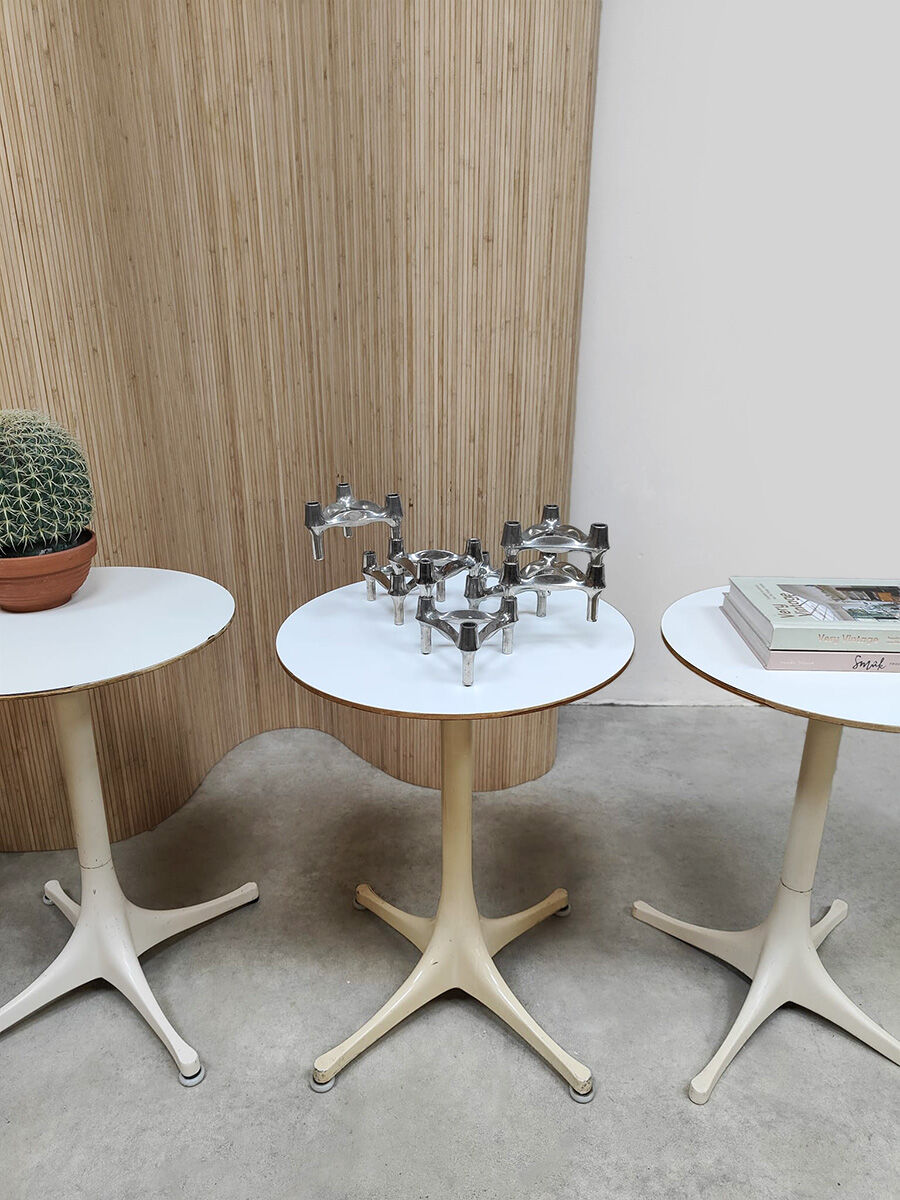 Early edition vintage design swag leg side tables George Nelson Herman Miller