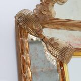 Miroir vénitien en verre de Murano par Art Venitien, modèle Campanil