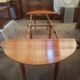 Six-legged round table in cherry wood from the late 19th century