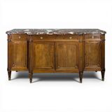 Louis XVI style enfilade in mahogany, late 19th century.