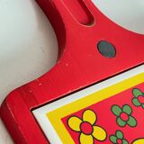 Vintage Red Plate Mat