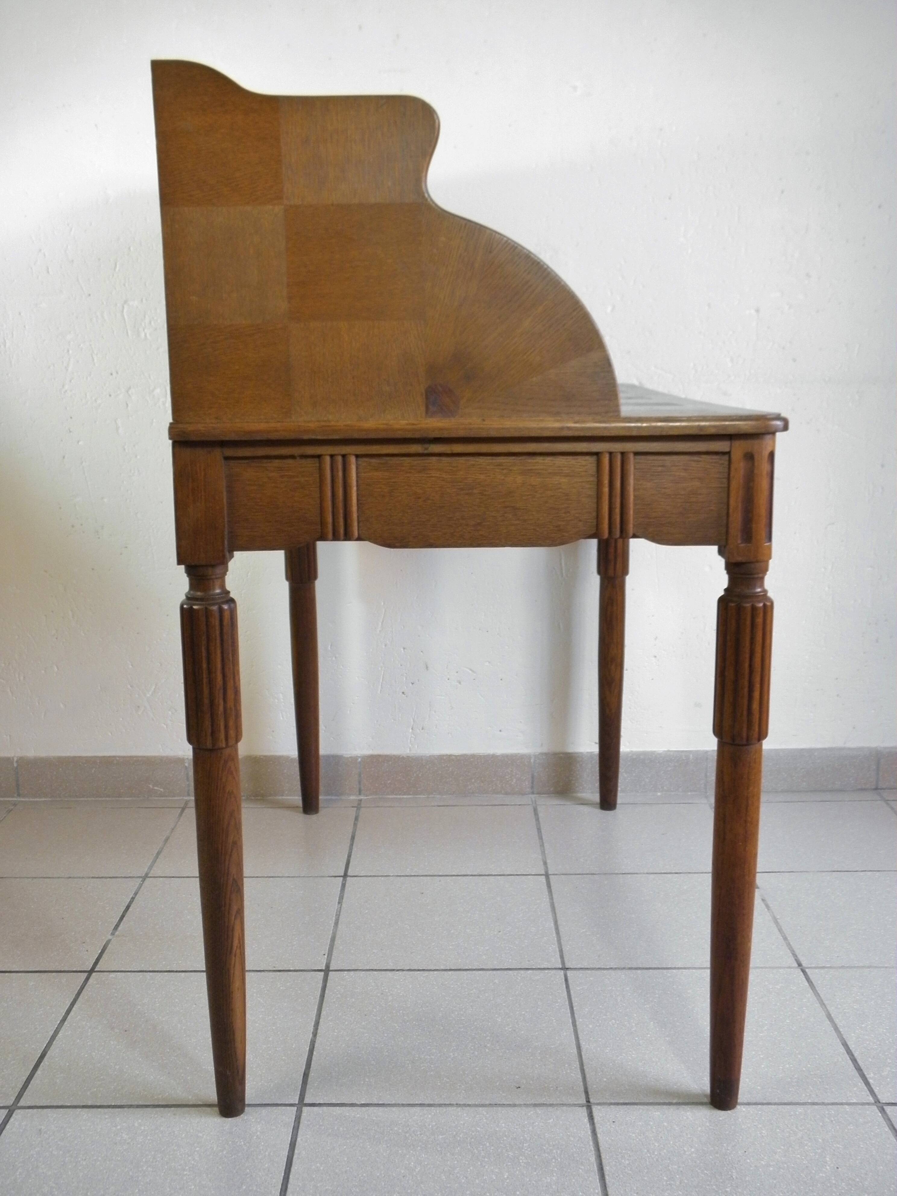 Art deco cylindrical desk