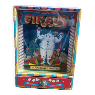Boîte à musique vintage Circus Clown