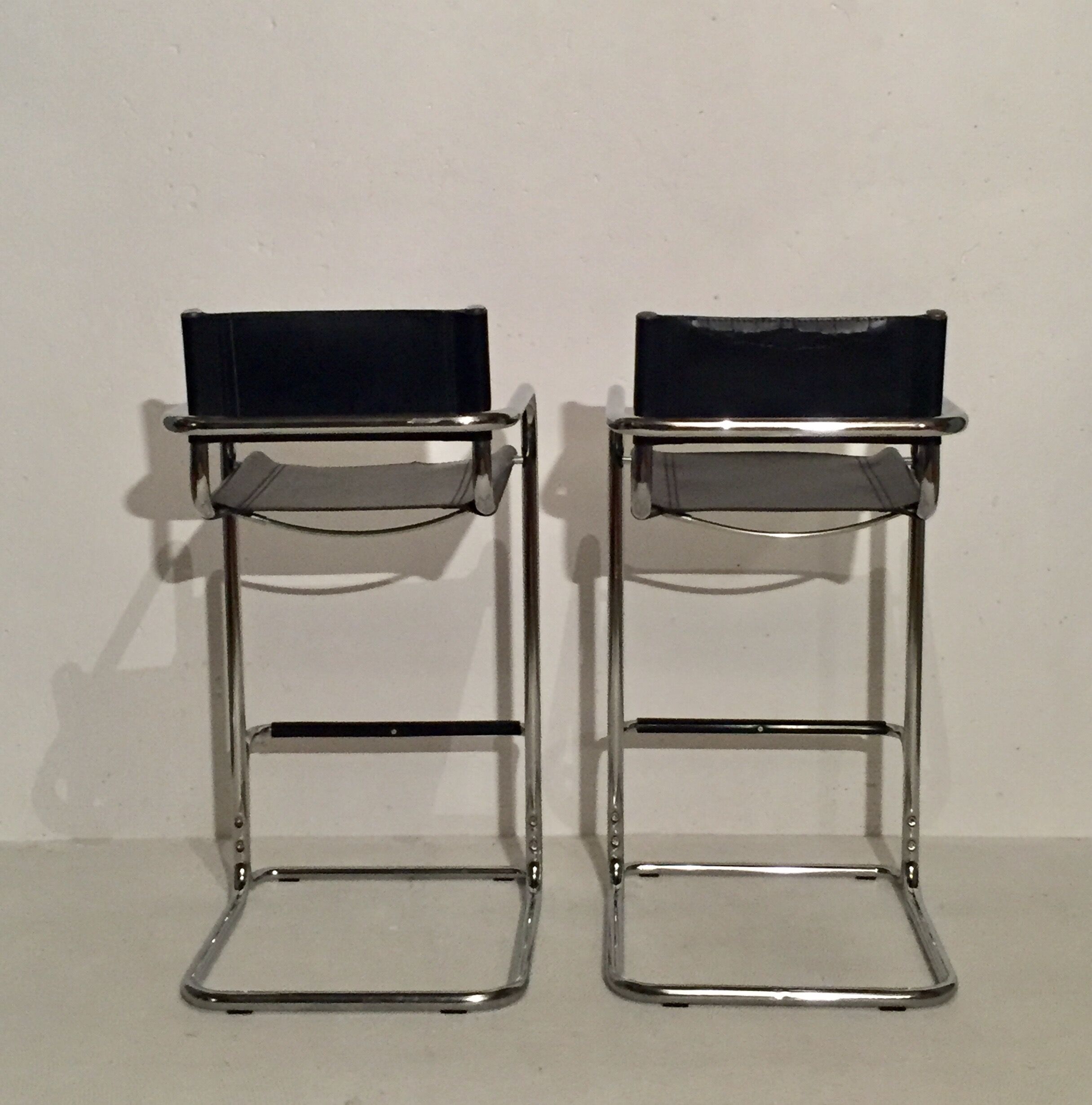 Pair of Cantilever Mart Stam bar stools
