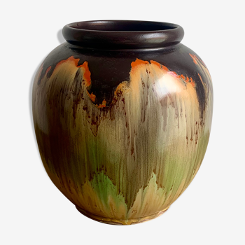Vase en poterie, Autriche, années 1970