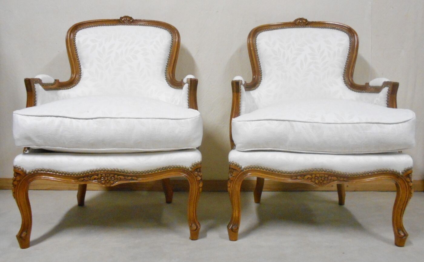 Pair of bergères
