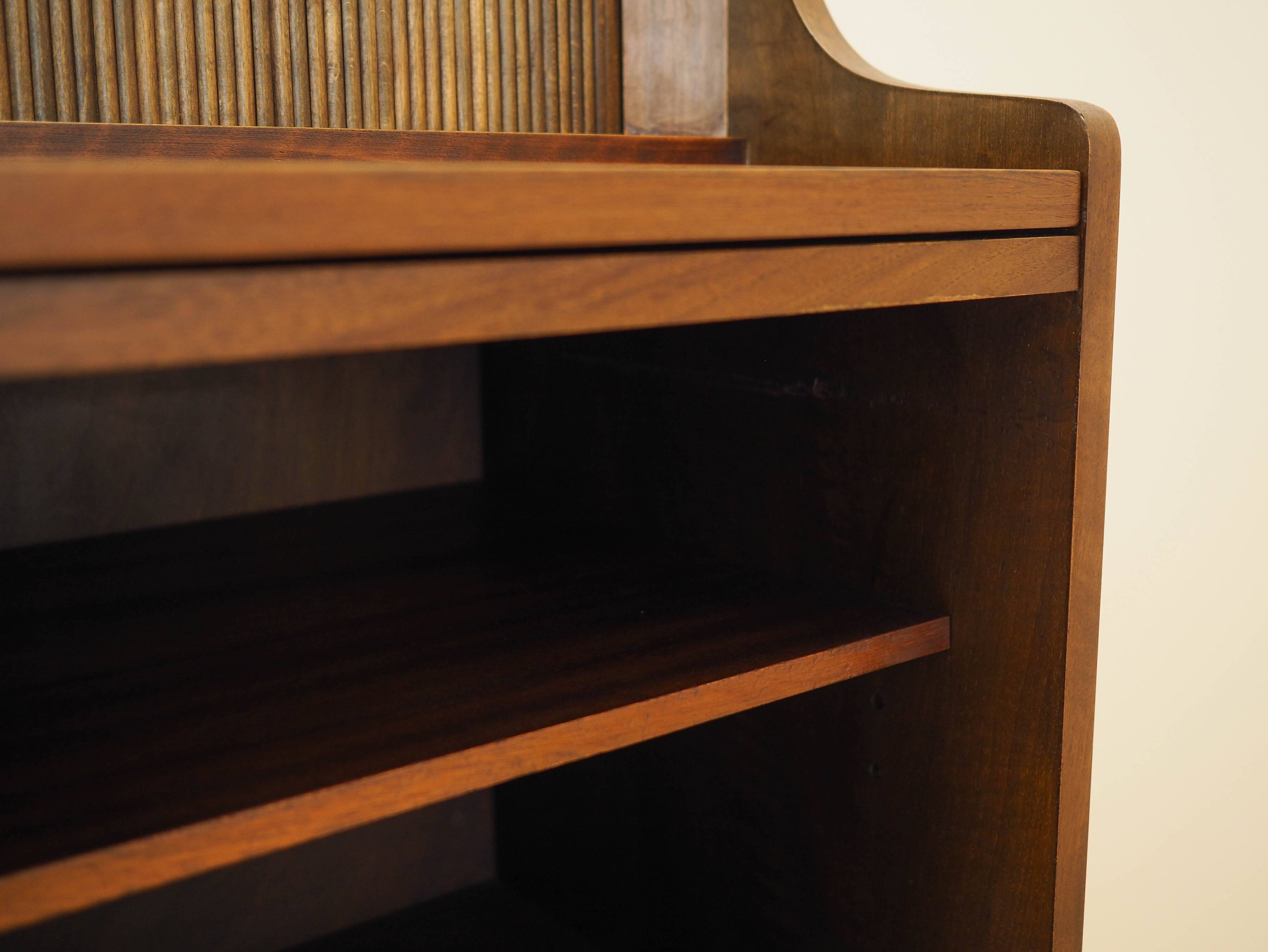 Walnut bookcase, Danish design, 1970s, designer: Johannes Sorth