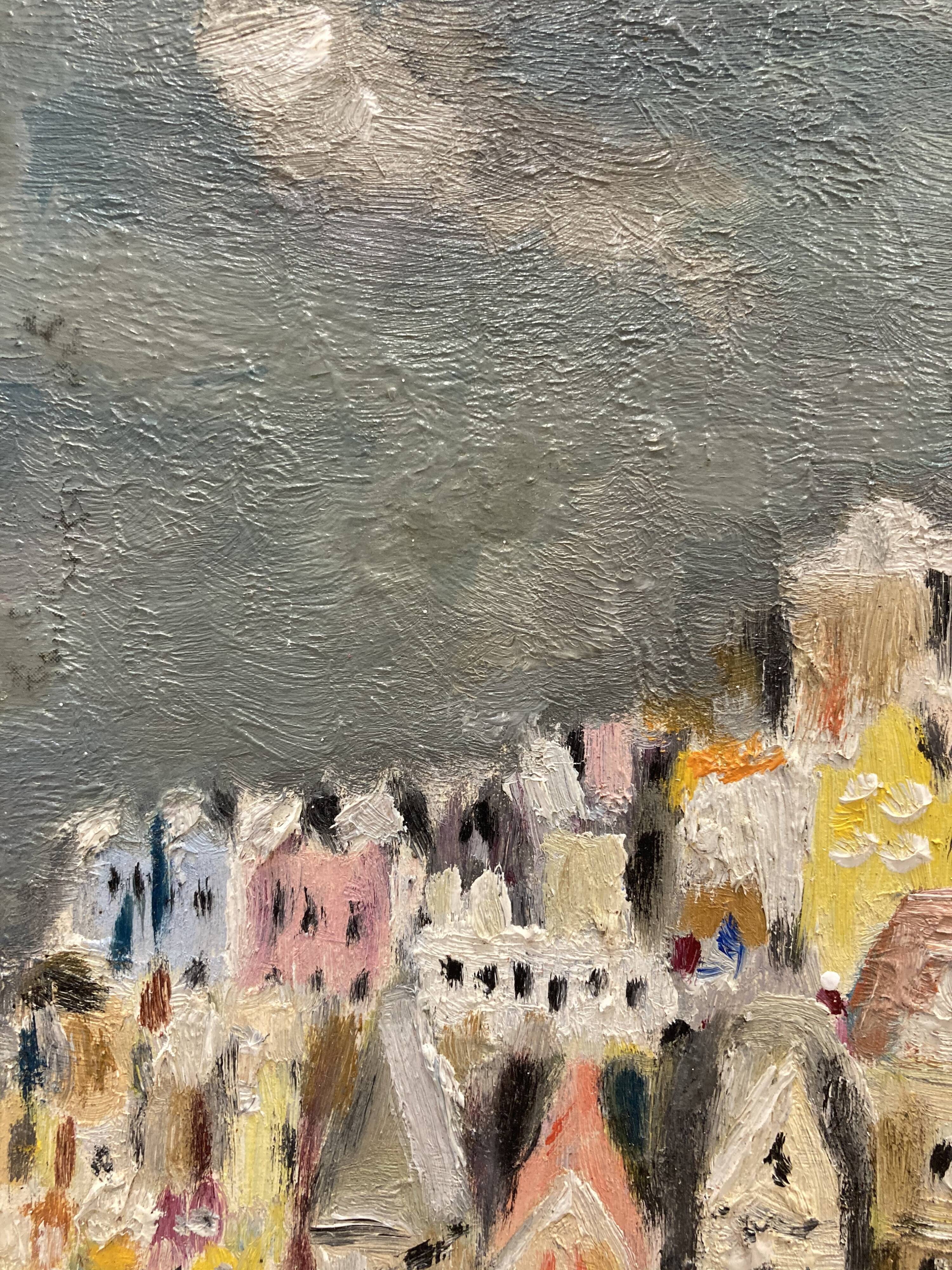 Huile sur panneau vintage