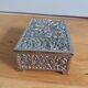Silver plated jewelry box