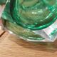 A duo of a vase and ashtray submerged from Murano.