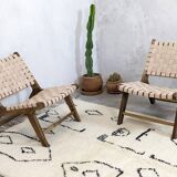 Two leather armchairs