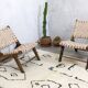 Two leather armchairs