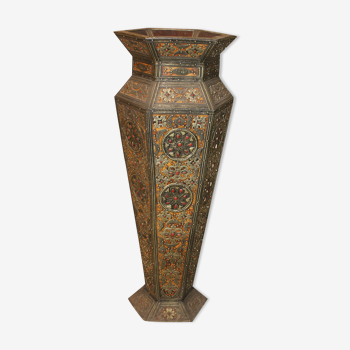 Wooden vase