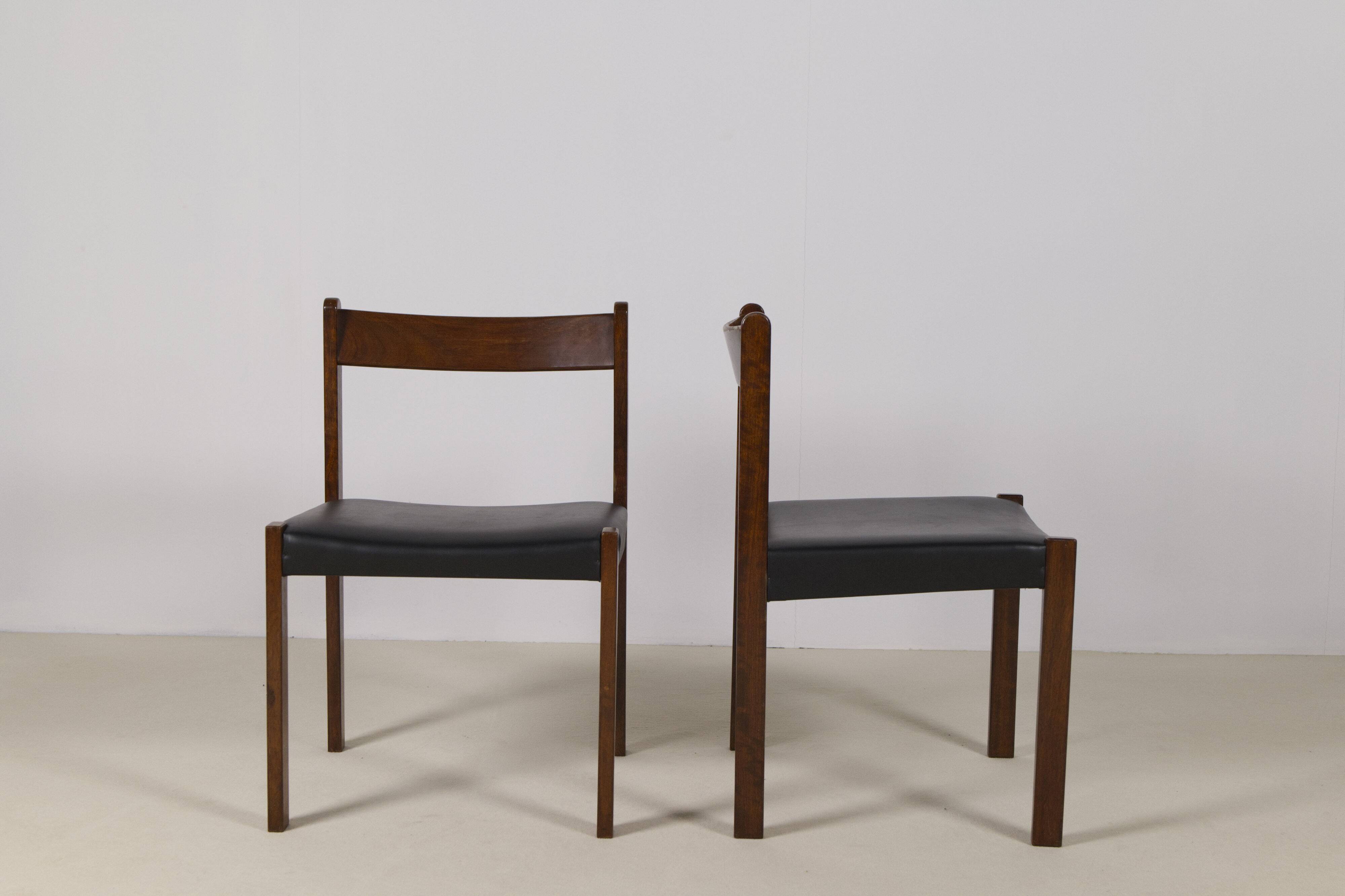 6x Dining chairs Alfred Hendrickx for Belform, 1960s, Belgium