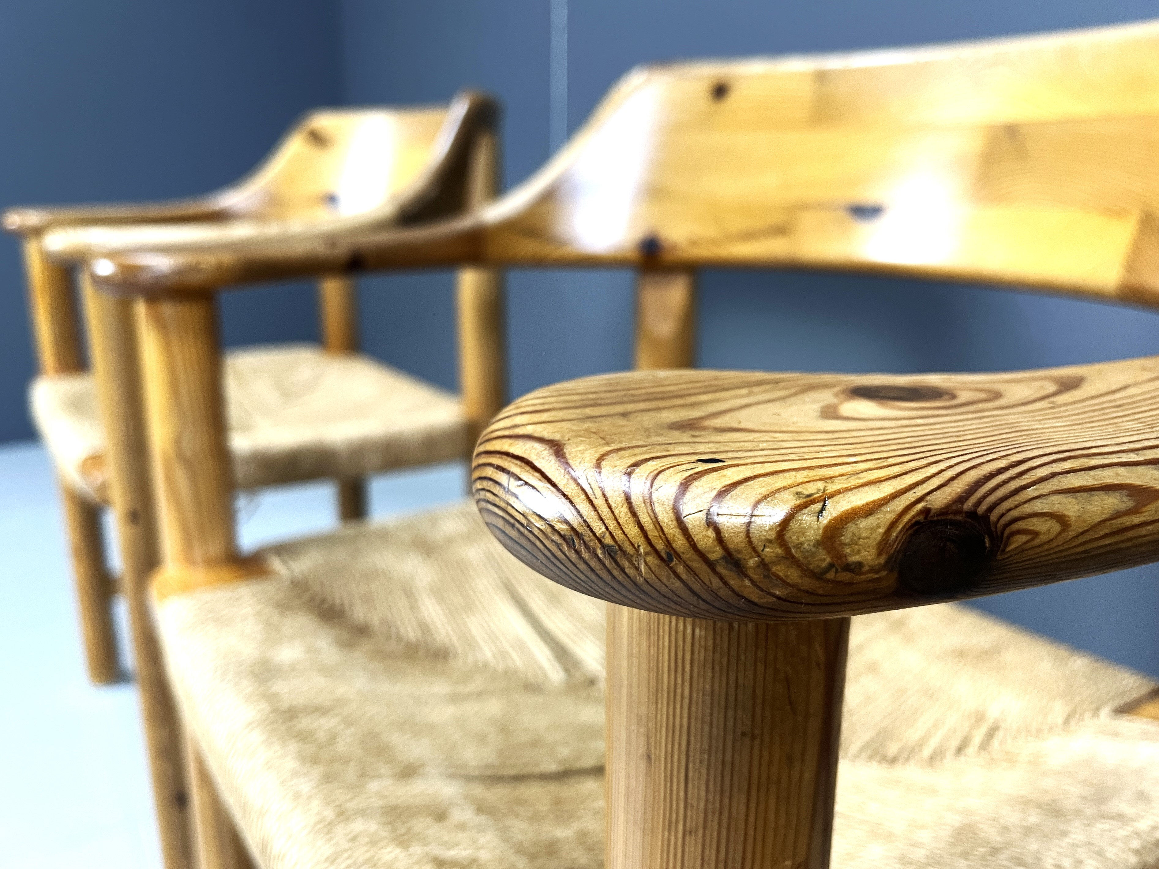 Rainer Daumiller pine wood dining chairs for Hirtshals Savvaerk - set