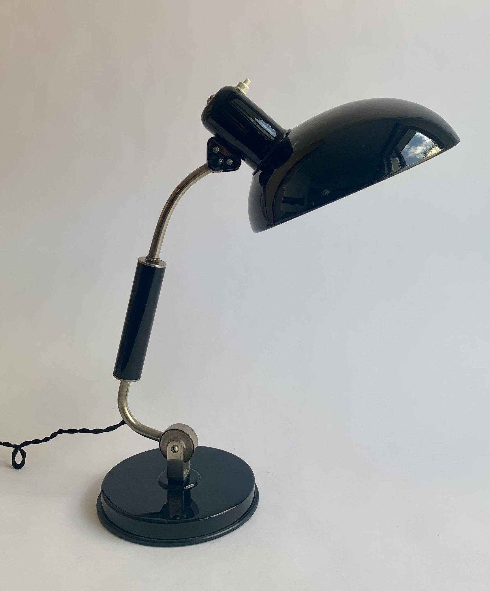 Lampe de table Bauhaus par Christian Dell pour Koranda, années 1940