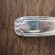 Set of 6 forks and 6 spoons in silver metal with punches